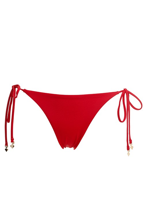 RECYCLED ΜΑΓΙΟ ΜΠΙΚΙΝΙ ΣΛΙΠ ΜΕ ΚΟΡΔΟΝΑΚΙΑ φωτογραφία