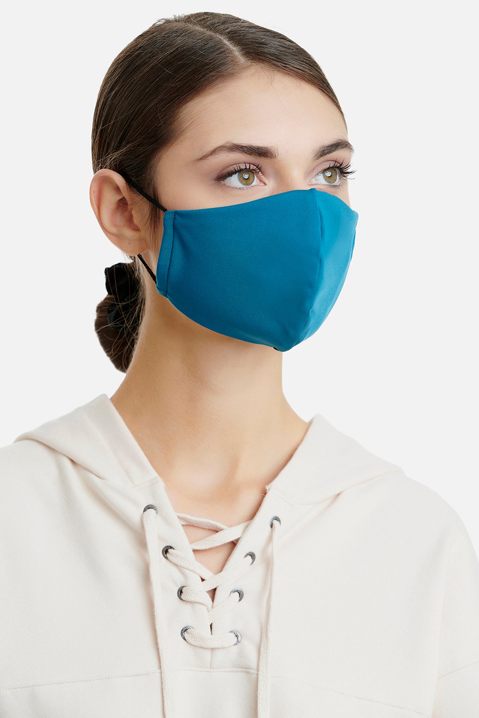 ΜΟΝΟΧΡΩΜΗ ΥΦΑΣΜΑΤΙΝΗ ΜΑΣΚΑ ΠΡΟΣΩΠΟΥ φωτογραφία