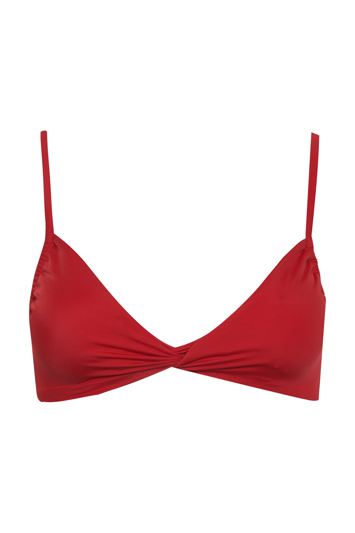 RECYCLED ΤΡΙΓΩΝΙΚΟ ΜΑΓΙΟ ΜΠΙΚΙΝΙ ΤΟΠ ΜΕ ΣΤΡΙΦΤΗ ΛΕΠΤΟΜΕΡΕΙΑ φωτογραφία