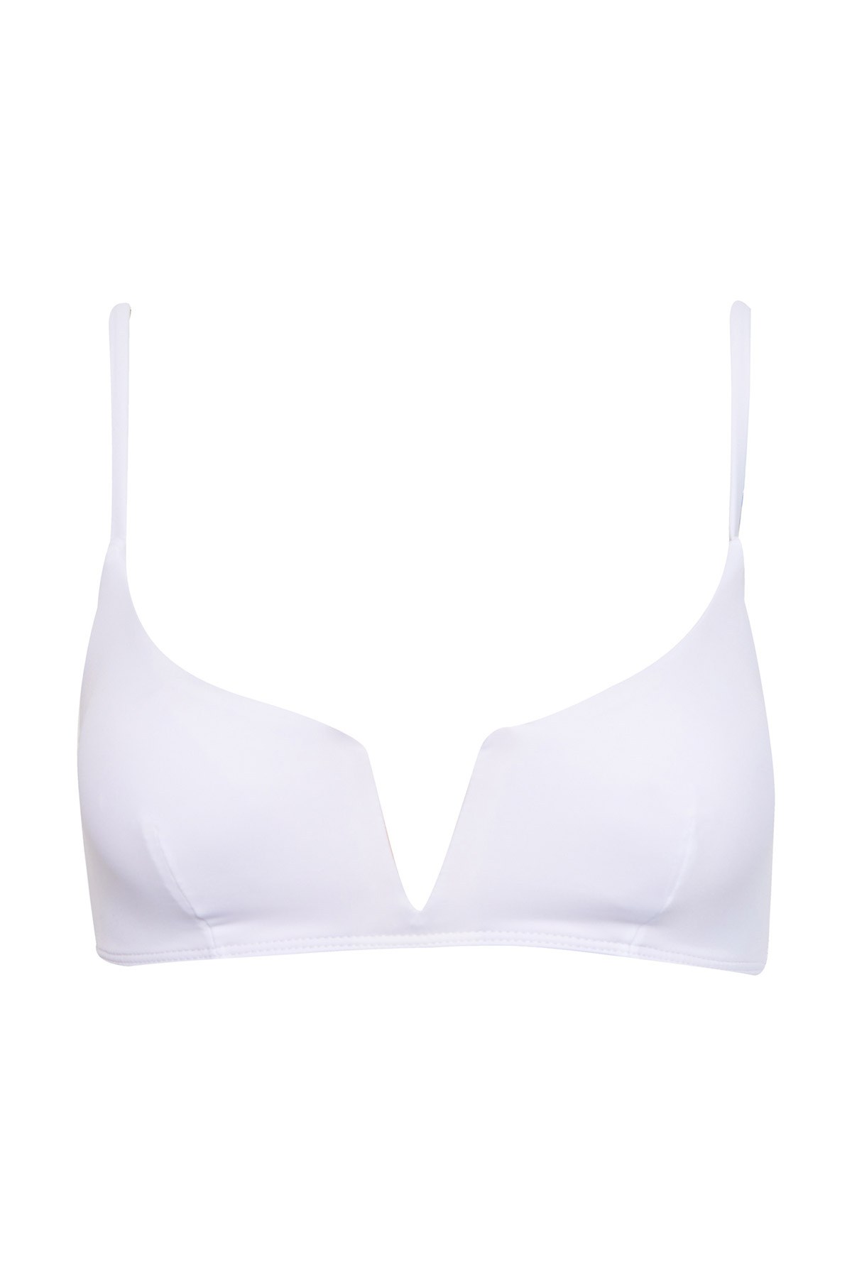 RECYCLED ΜΑΓΙΟ ΜΠΙΚΙΝΙ ΤΟΠ ΜΕ 'V' ΛΑΙΜΟΚΟΨΗ φωτογραφία