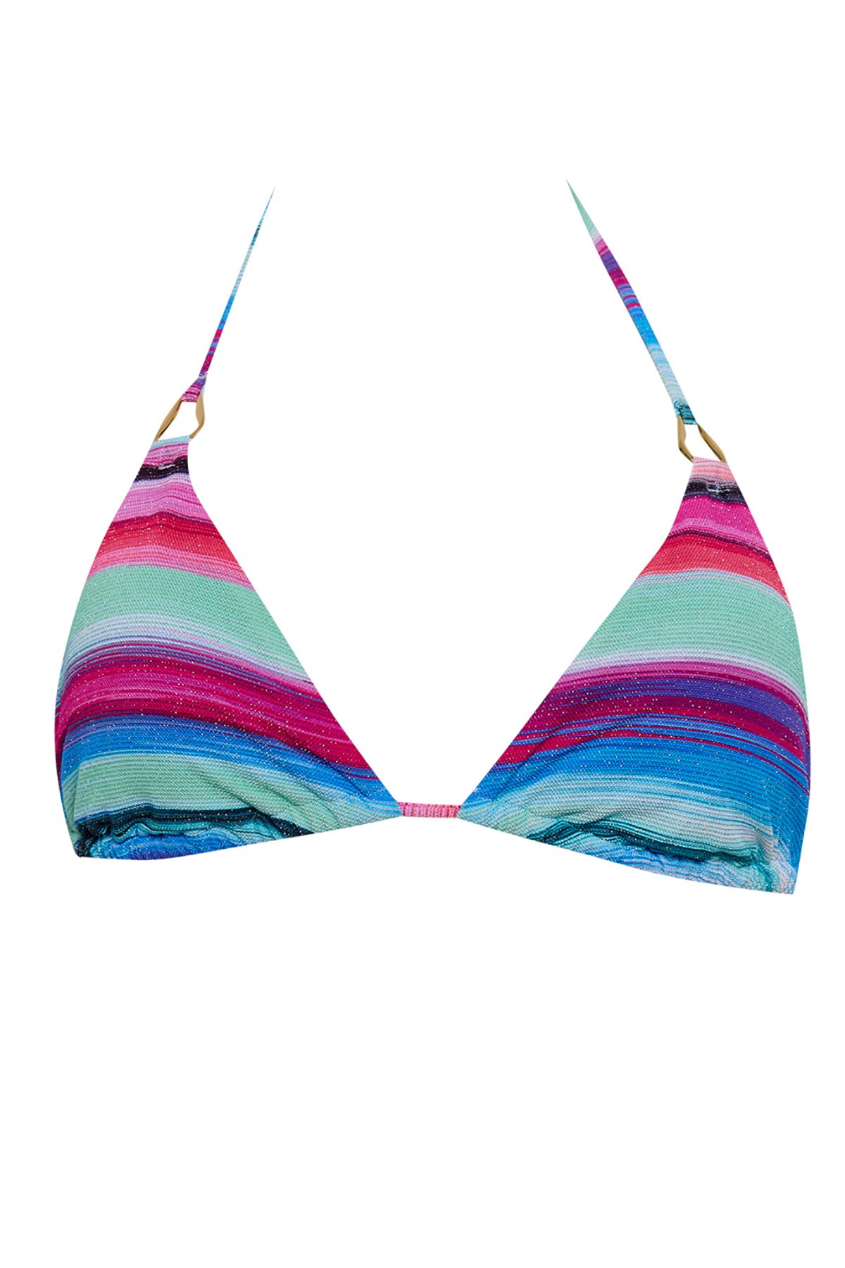 ΤΡΙΓΩΝΙΚΟ ΜΑΓΙΟ ΜΠΙΚΙΝΙ ΤΟΠ ΜΕ ΠΟΛΥΧΡΩΜΟ ΤΥΠΩΜΑ φωτογραφία