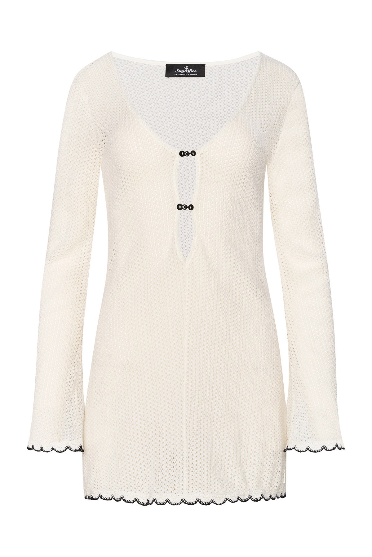 ΜΑΚΡΥΜΑΝΙΚΟ ΗΜΙΔΙΑΦΑΝΟ ΚΡΟΣΕ ΦΟΡΕΜΑ/ΚΑΦΤΑΝΙ φωτογραφία