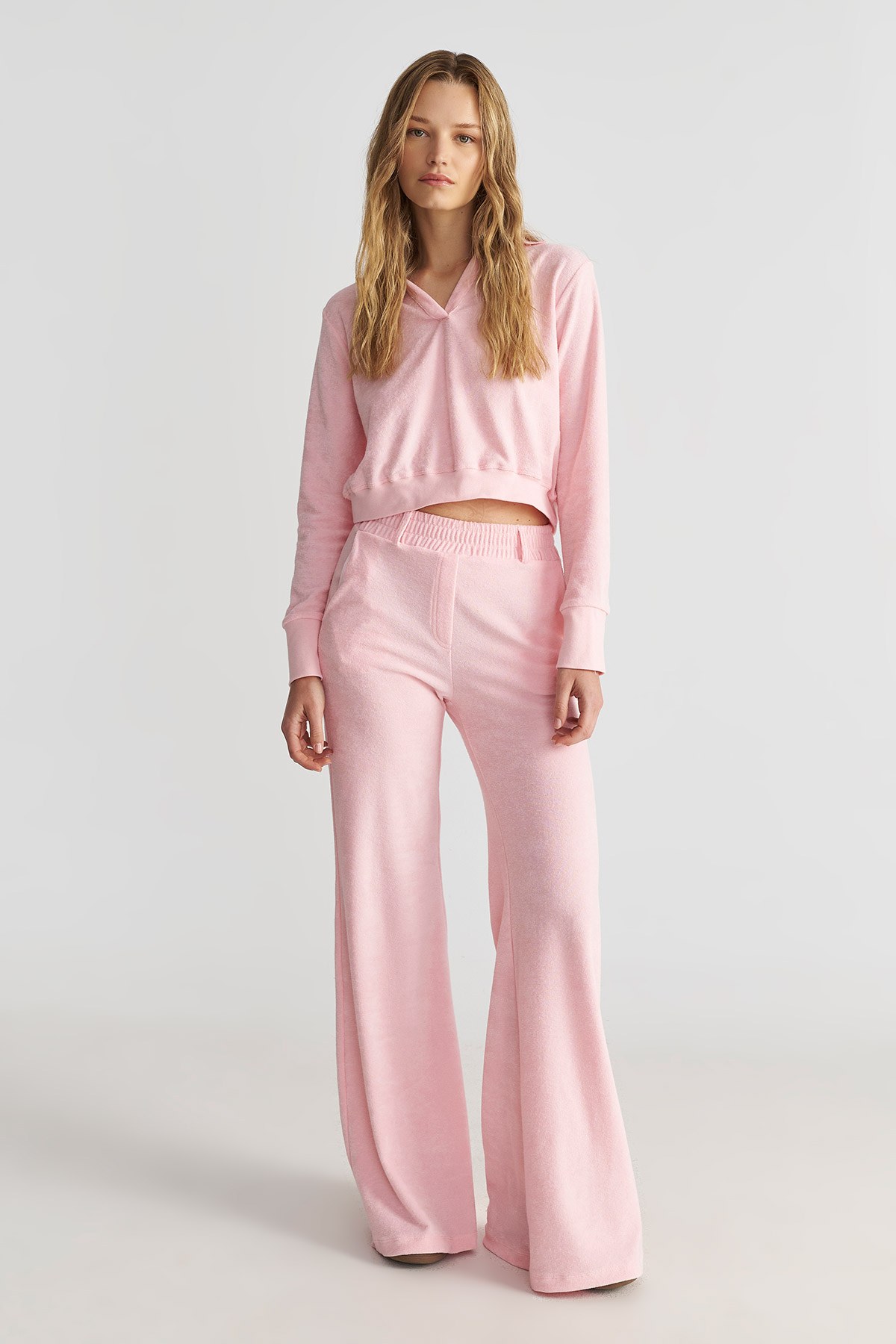 ΨΗΛΟΜΕΣΟ WIDE LEG ΠΕΤΣΕΤΕ ΠΑΝΤΕΛΟΝΙ