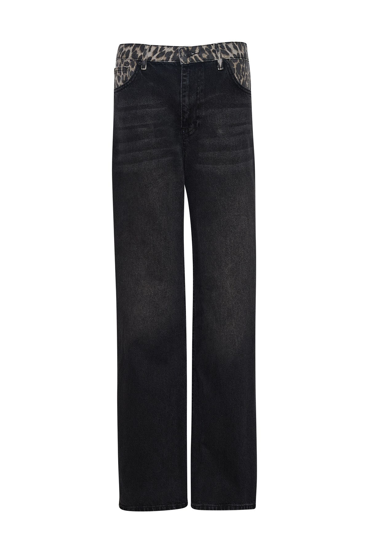 WIDE LEG ΤΖΙΝ ΠΑΝΤΕΛΟΝΙ ΜΕ ΜΕΣΑΙΑ ΜΕΣΗ φωτογραφία