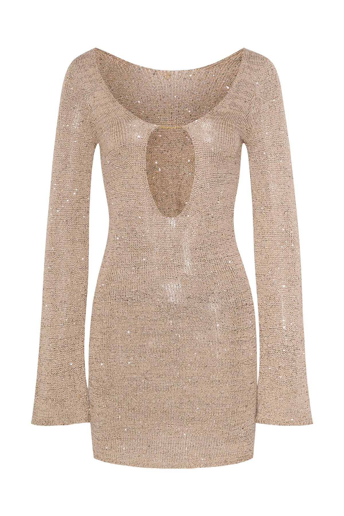 ΜΑΚΡΥΜΑΝΙΚΟ ΠΛΕΚΤΟ ΗΜΙΔΙΑΦΑΝΟ LUREX ΜΙΝΙ ΦΟΡΕΜΑ φωτογραφία