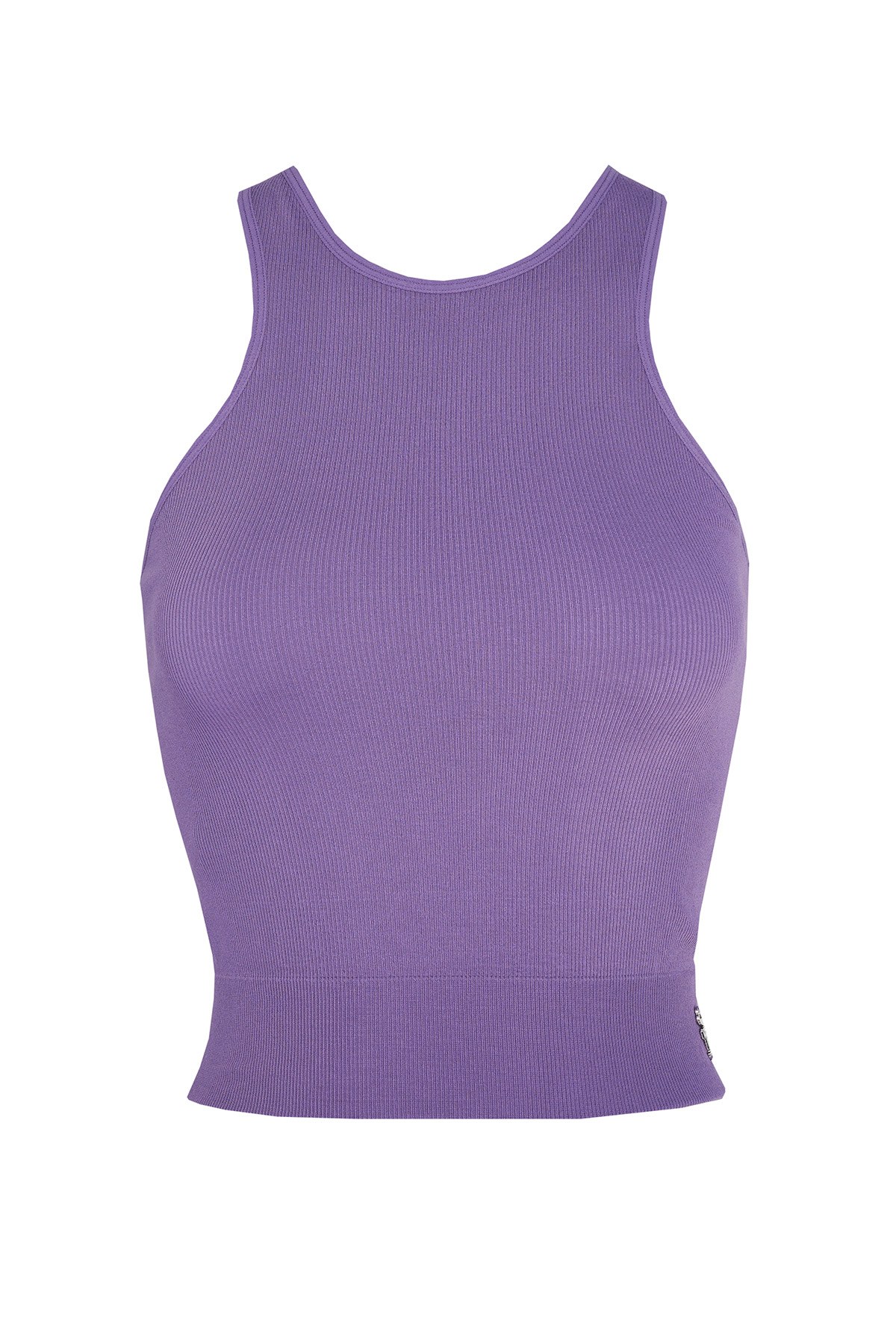 SEAMLESS ΚΟΝΤΟ ΡΙΜΠ ΤΟΠ ΜΕ ΛΑΙΜΟΚΟΨΗ HALTER φωτογραφία