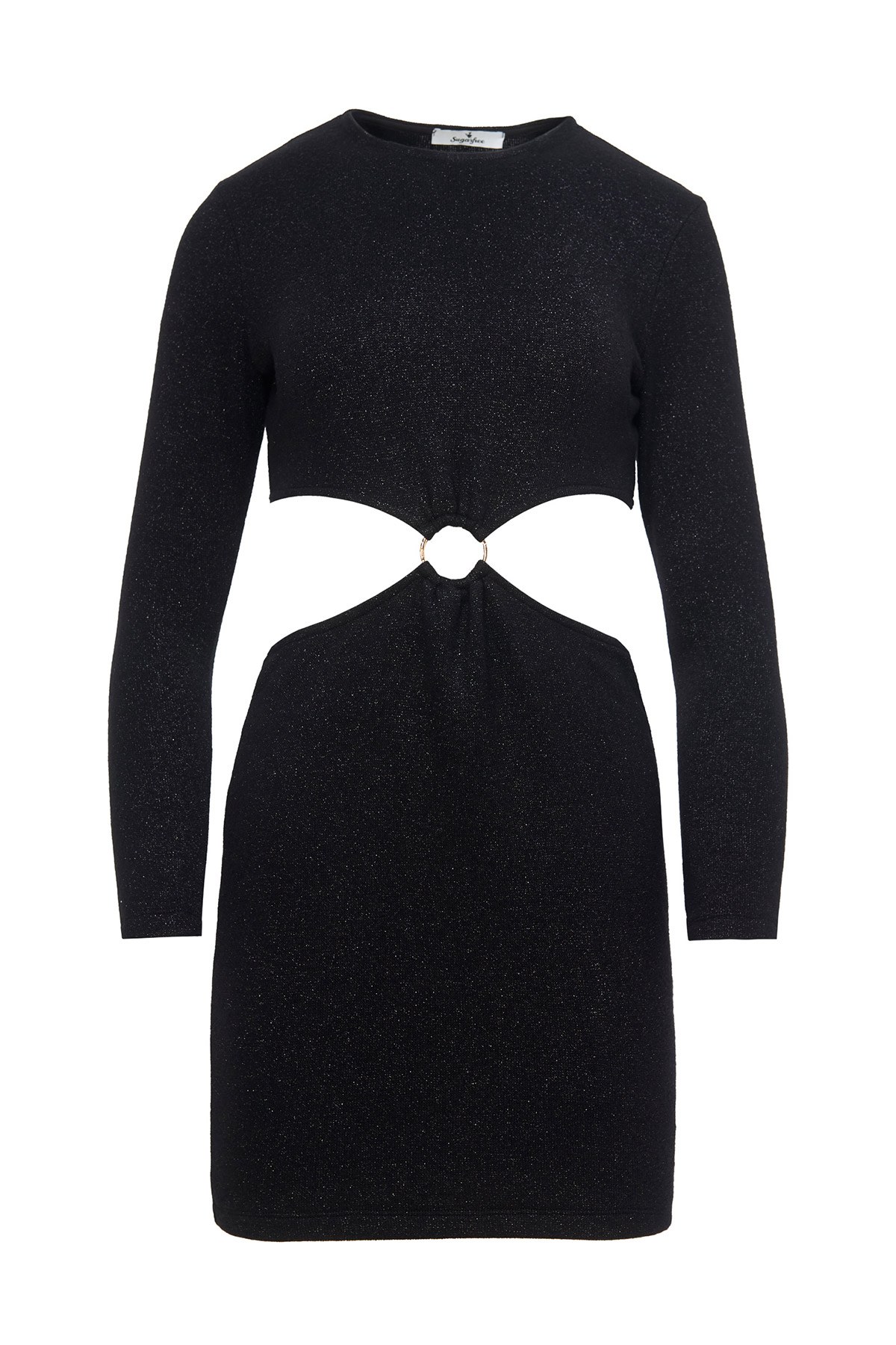 ΜΑΚΡΥΜΑΝΙΚΟ ΜΙΝΙ ΦΟΡΕΜΑ ΜΕ ΔΙΑΚΟΣΜΗΤΙΚΟ ΚΡΙΚΟ φωτογραφία