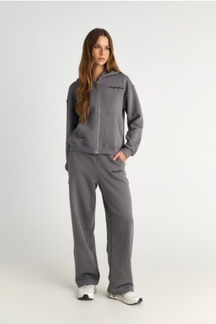 MONOCHROME WIDE LEG COTTON PANTS-25831192-206