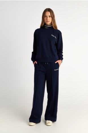 HIGH WAISTED COTTON PANTS IN LOOSE FIT-25831194-974