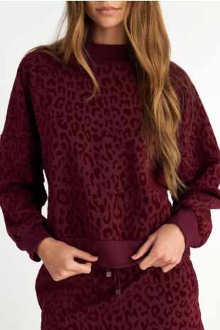 LEOPARD PRINTED LONG-SLEEVED COTTON SWEATSHIRT-25832205-633