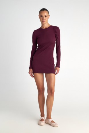 RIBBED MINI DRESS WITH OPEN BACK-25834046-855