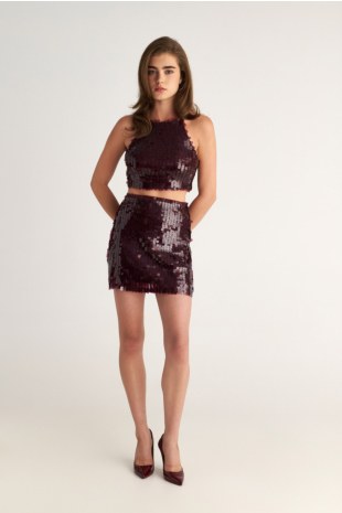 SEQUIN MINI SKIRT-25834141-635