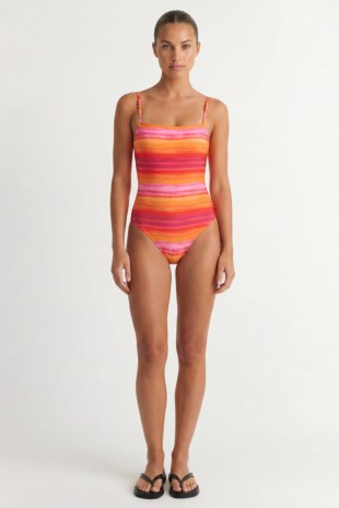 PRINTED ONEPIECE SWIMSUIT WITH ADJUSTABLE STRAPS-26804021-943