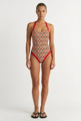 PRINTED ONEPIECE WITH OPEN BACK-26804112-867