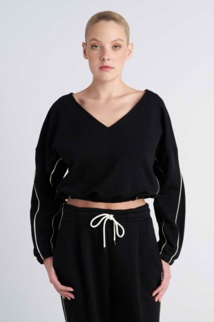 ΒΑΜΒΑΚΕΡΗ ΜΑΚΡΥΜΑΝΙΚΗ ΜΠΛΟΥΖΑ ΜΕ ΔΙΑΚΟΣΜΗΤΙΚΟ ΣΙΡΙΤΙ-26812059-110