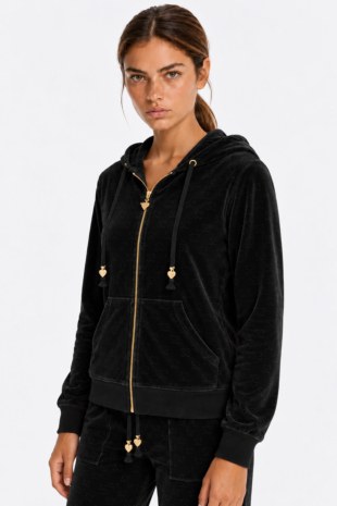 VELOUR JACKET WITH EMBOSSED DESIGNS-26833086-110
