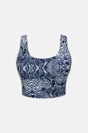 SNAKE PRINTED CROP TOP / SPORTS BRA-26848033-999
