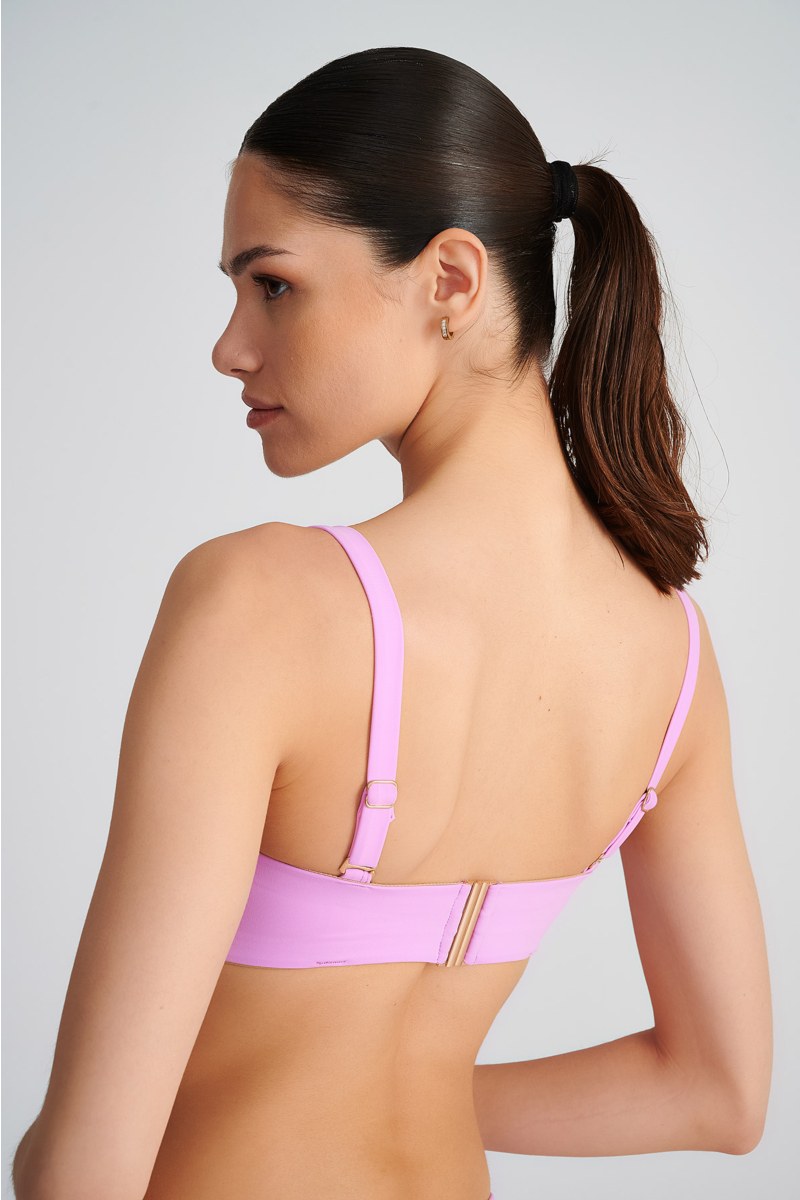 RECYCLED TWIST BANDEAU SWIMWEAR BIKINI TOP IN CUP D-20801000D-712