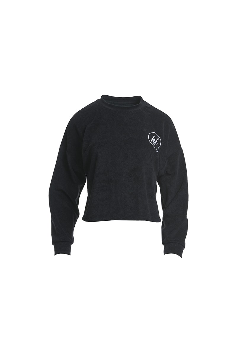 MONOCHROME TERRY BLOUSE FOR GIRLS-21612073-110