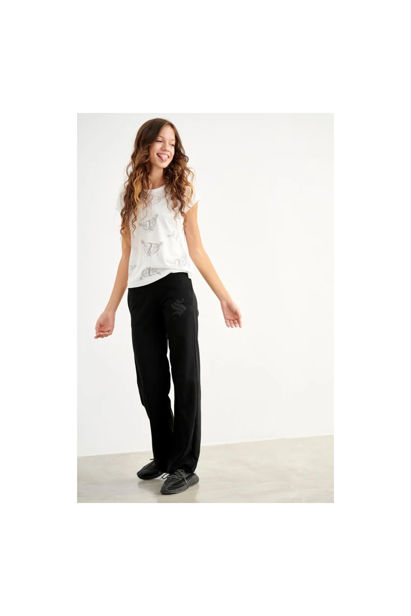 TEENS SHORT-SLEEVED T-SHIRT WITH PRINT HEARTS-21632074-102