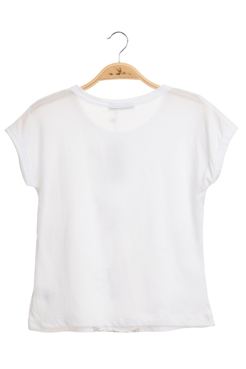 TEENS SHORT-SLEEVED T-SHIRT WITH PRINT HEARTS-21632074-102