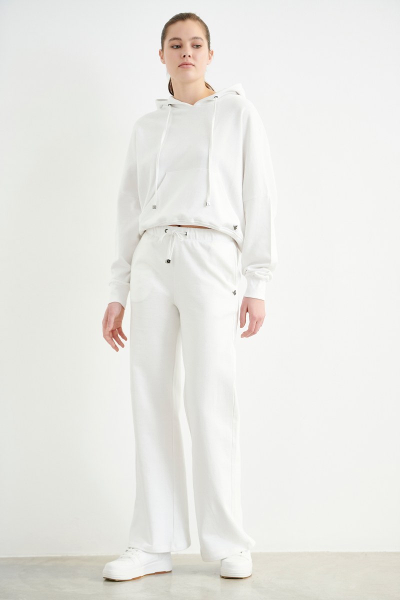 COTTON PANTS IN STRAIGHT LEG-21831042-100