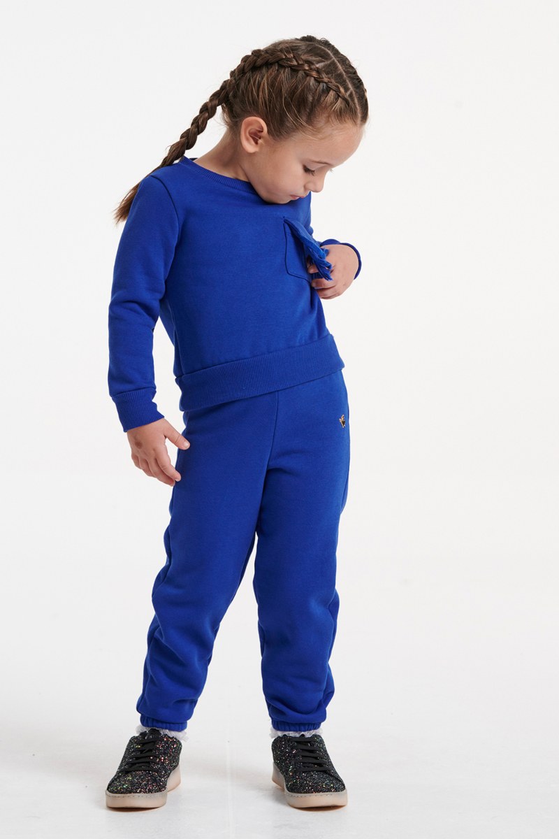 GIRLS COTTON SWEATSHIRT WITH PATCH POCKETS-22632039-436