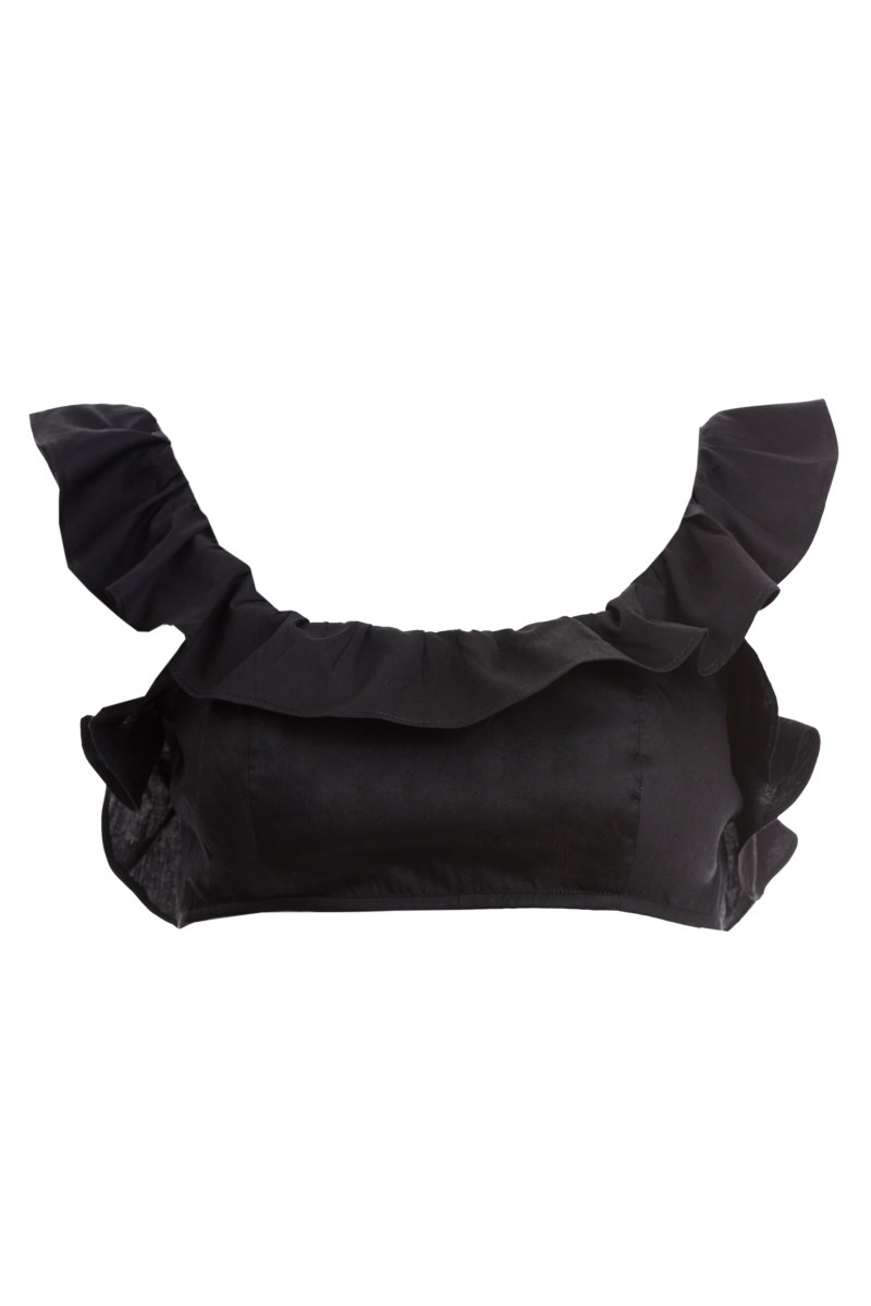 COTTON RUFFLED CROP TOP-22818193-110