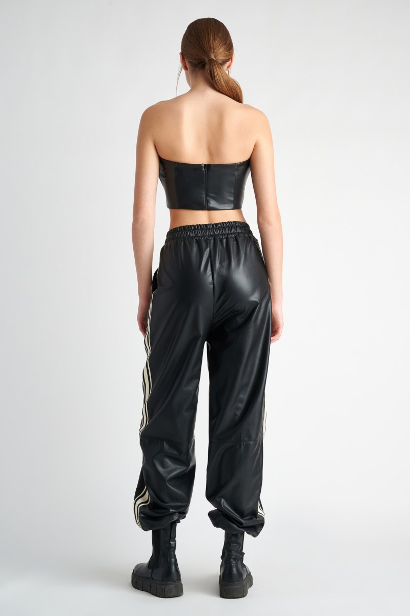 EXCLUSIVE CROP LEATHERETTE TOP-22832254-110