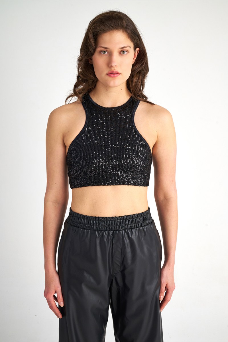EXCLUSIVE SLEEVELESS TOP WITH SEQUINS-22838251-110