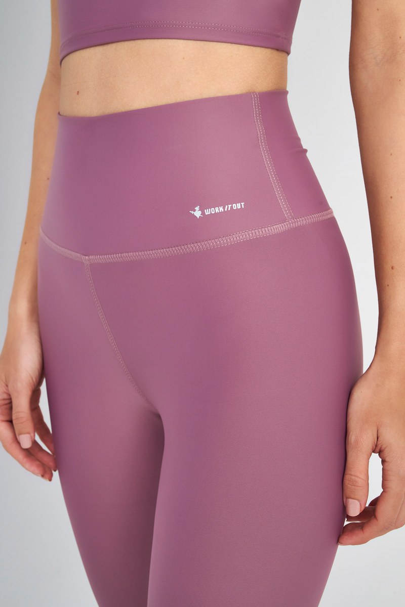 SATIN TOUCH HIGH WAISTED CROP SPORTS LEGGINGS-22865008-720