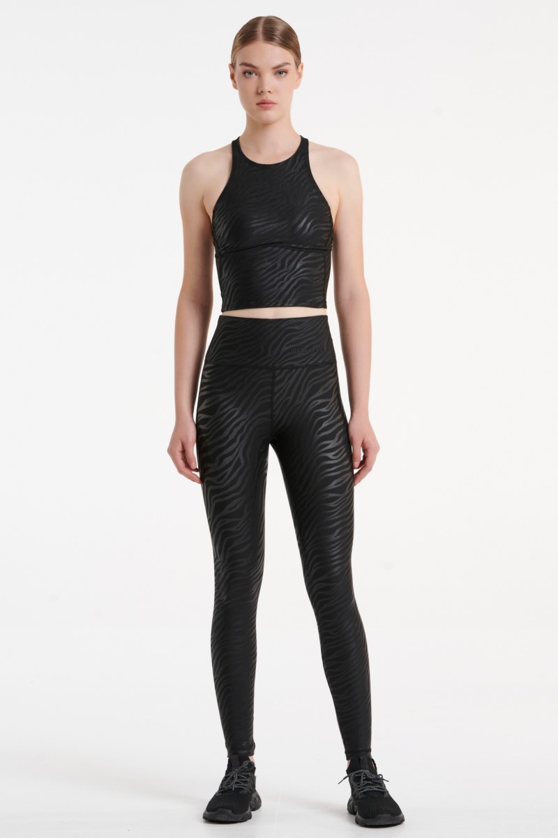 ZEBRA PRINTED CROP TOP / SPORTS BRA-22868143-110