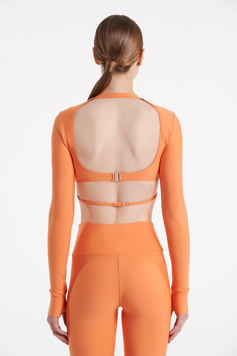 SPORTS CROP TOP WITH THUMB DETAILS-22868145-950