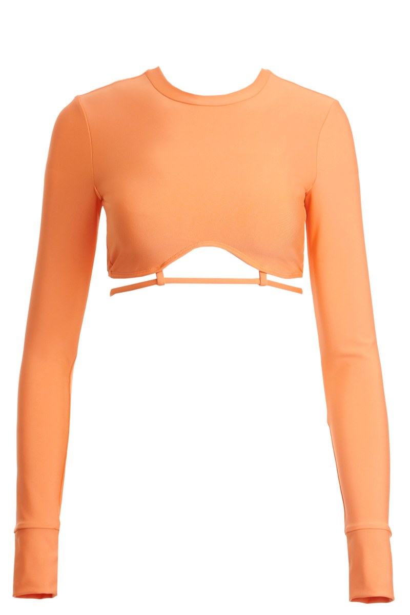 SPORTS CROP TOP WITH THUMB DETAILS-22868145-950