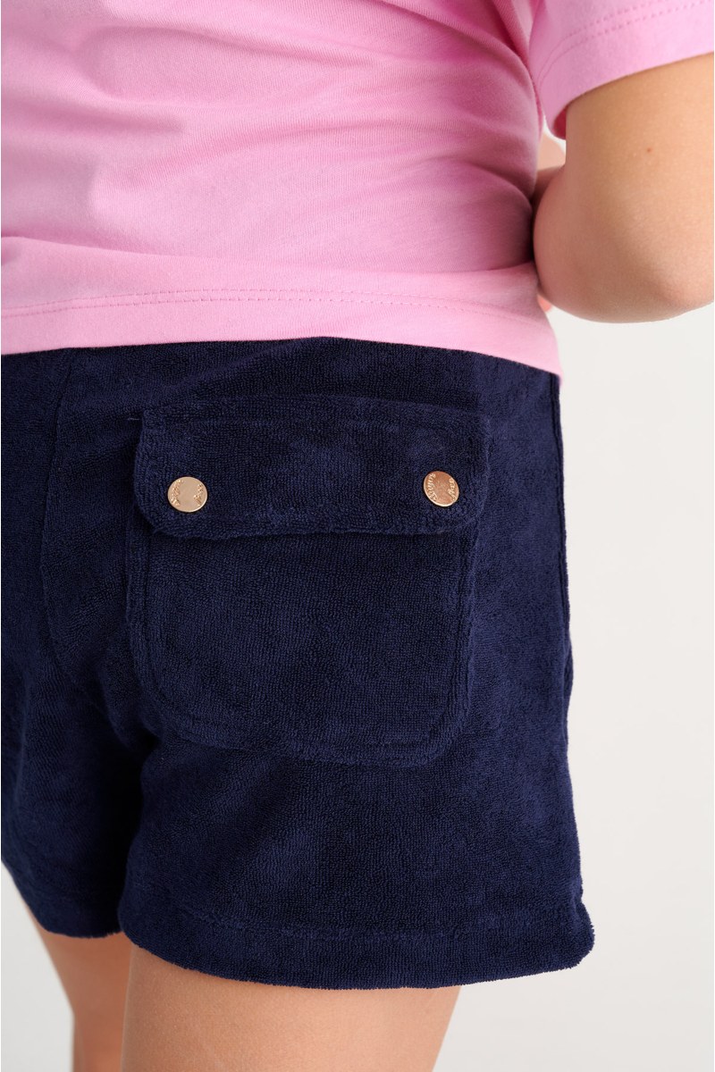 GIRLS MONOCHROME TERRY SHORTS-23610008-425