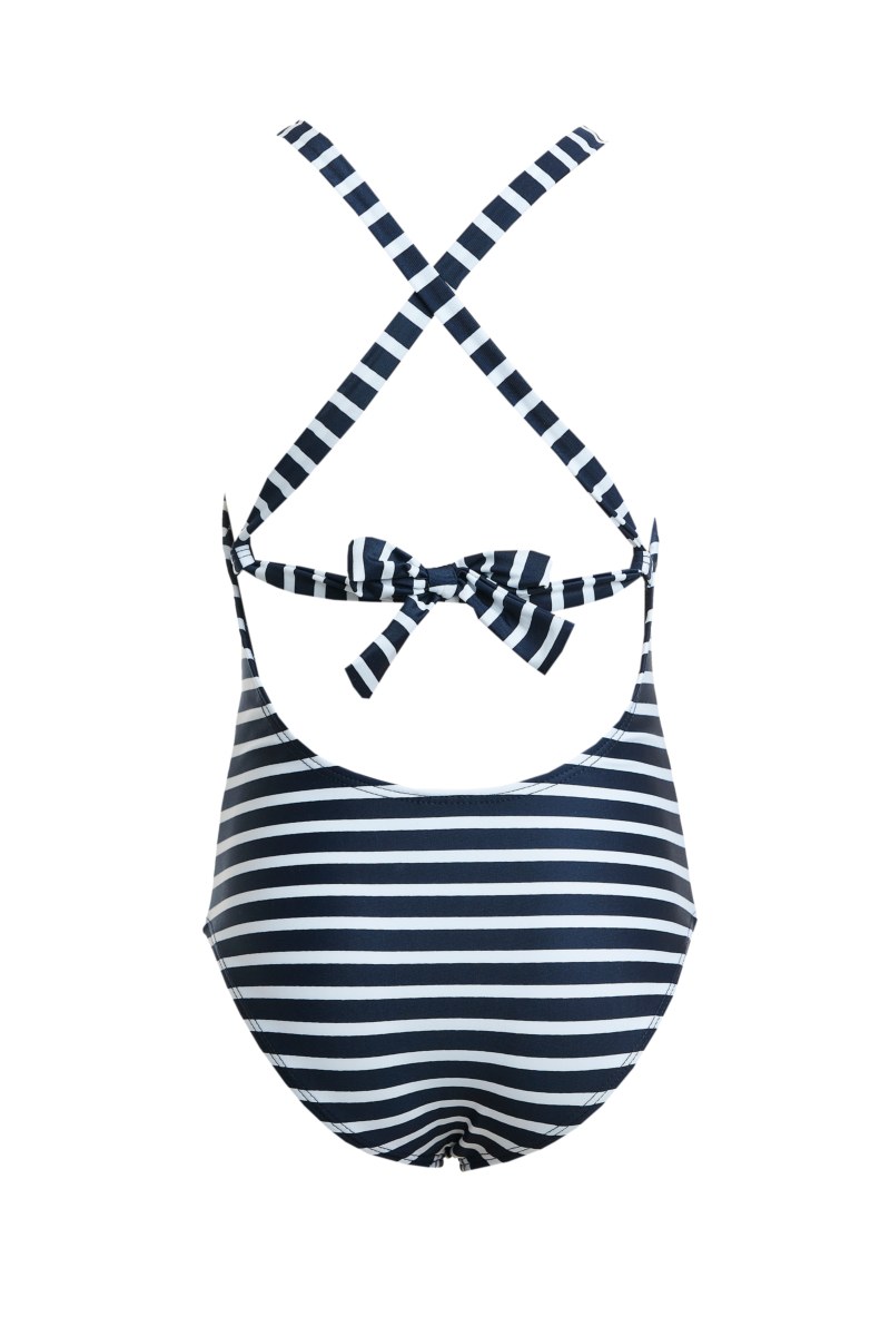 GIRLS ONEPIECE STRIPED SWIMSUIT-23615141-425