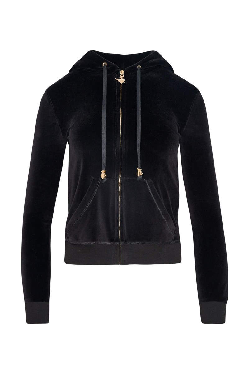 HOODED VELOUR JACKET FOR TEENS-23633000BG-110
