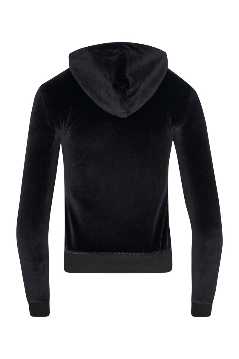 HOODED VELOUR JACKET FOR TEENS-23633000BG-110