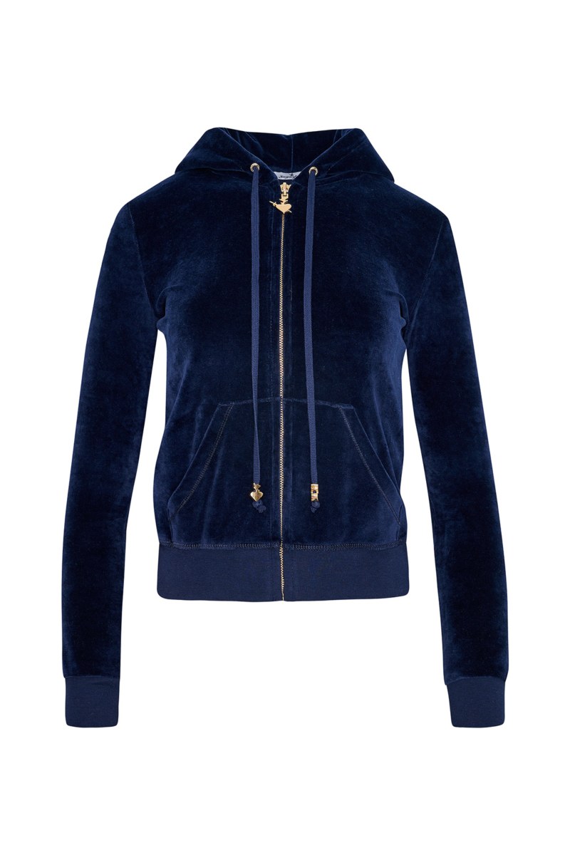 HOODED VELOUR JACKET FOR TEENS-23633000BG-425