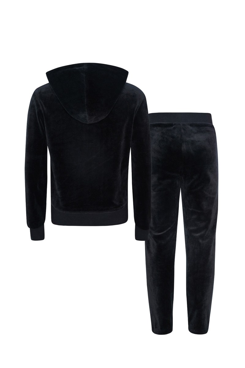 SUPER SOFT VELOUR MONOCHROME GIRLS TRACKSUIT SET-23638000-110