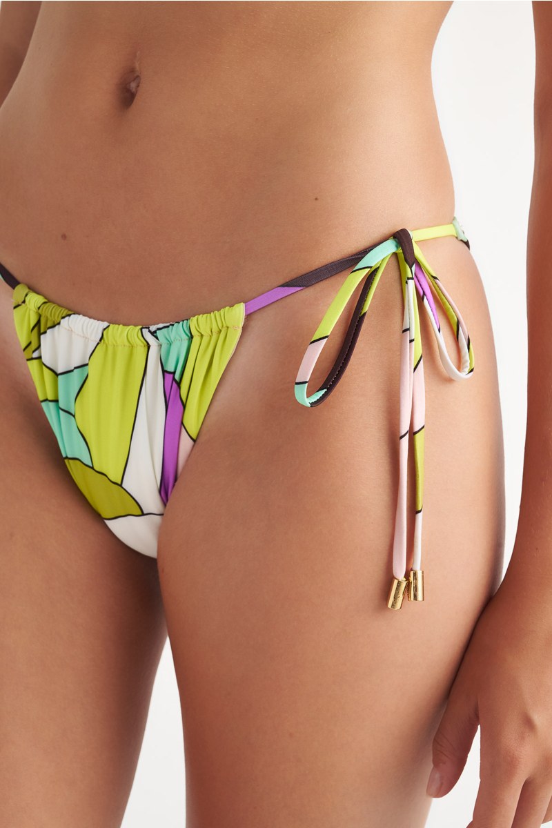 MULTICOLOR PRINTED SWIMWEAR BRAZILIAN BIKINI SLIP-23802171-812