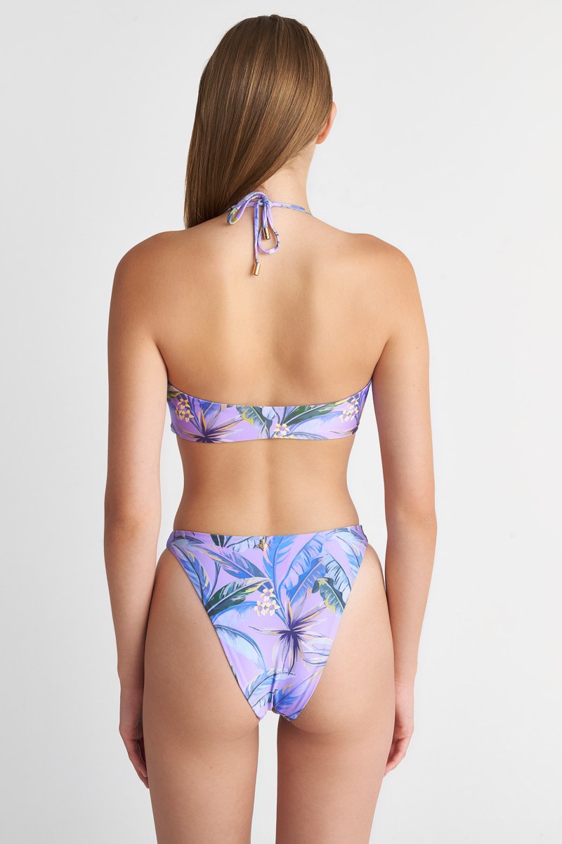 FLORAL PRINTED HIGH WAISTED SWIMWEAR BIKINI BOTTOM-23802337-800
