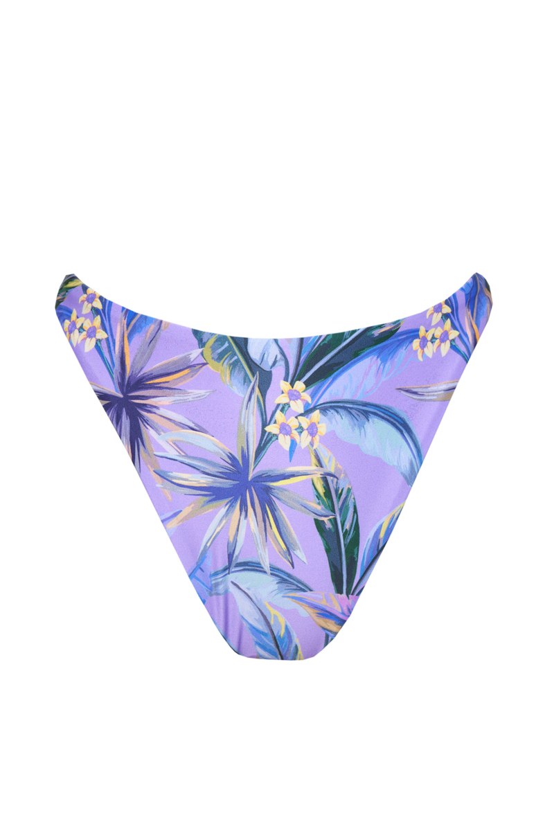 FLORAL PRINTED HIGH WAISTED SWIMWEAR BIKINI BOTTOM-23802337-800