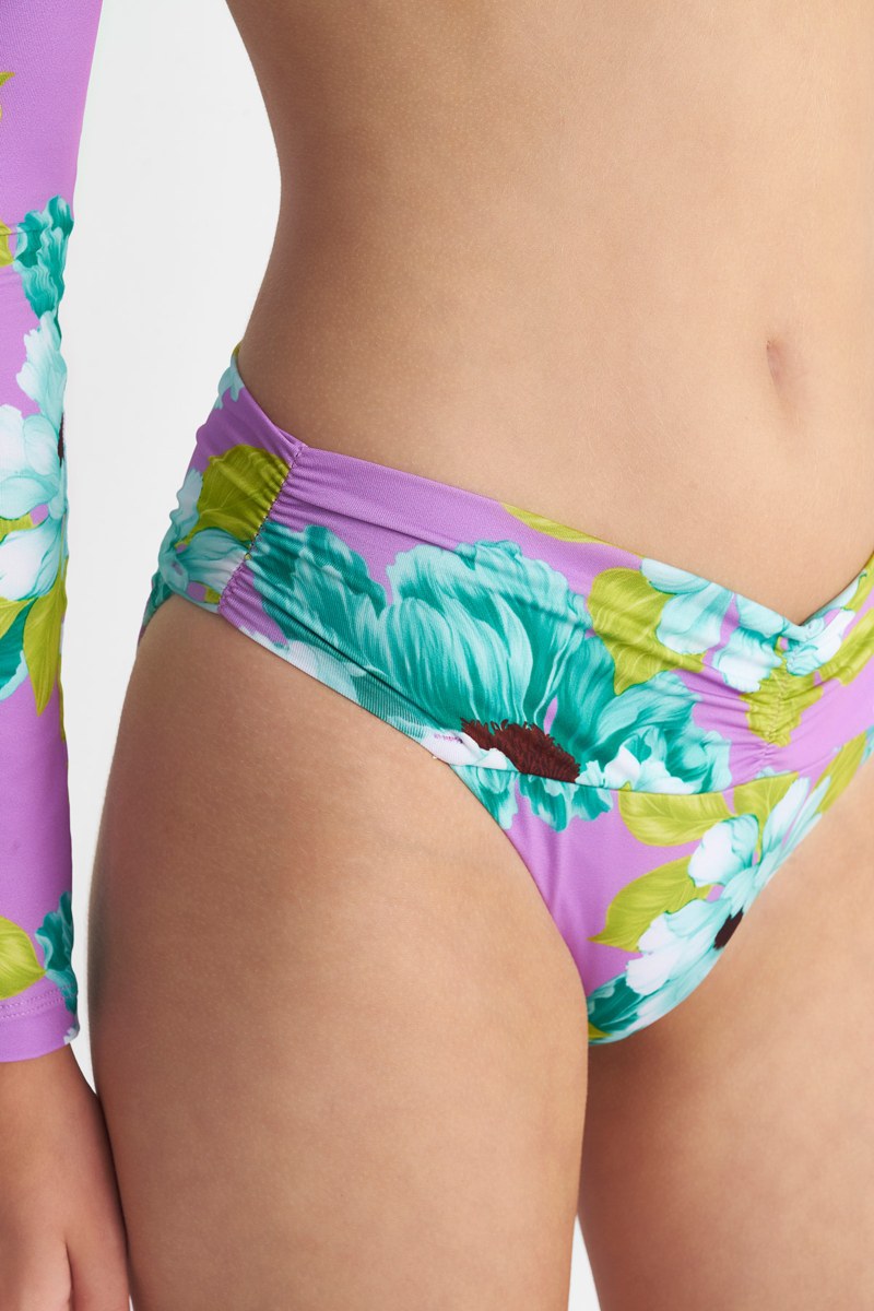 FLORAL PRINTED BIKINI SLIP WITH FRONT TWIST DETAIL-23802500-800