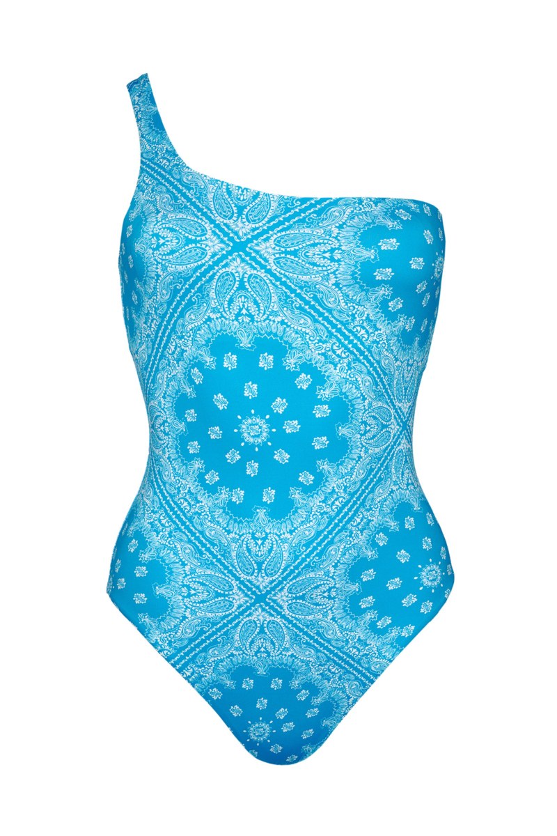 PRINTED ONE SHOULDER ONEPIECE SWIMSUIT-23804117-411