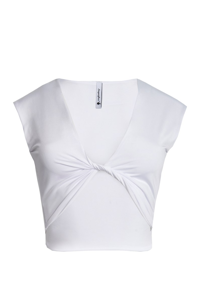 MONOCHROME TWISTED CROP TOP-23806031-102