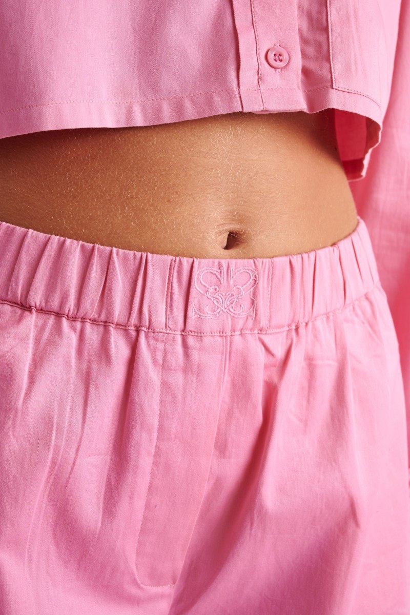 COTTON POPLIN SHORTS-23810067-714