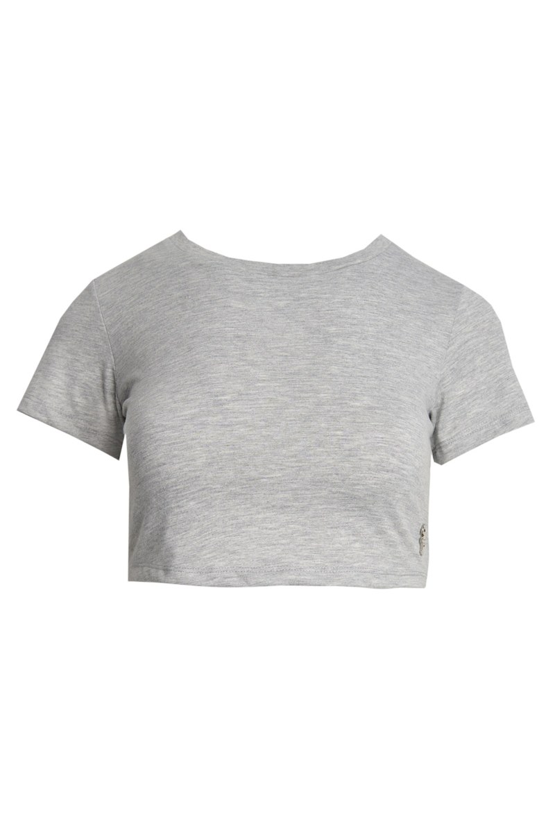 SHORT SLEEVE COTTON CROPPED T-SHIRT-23812111-210