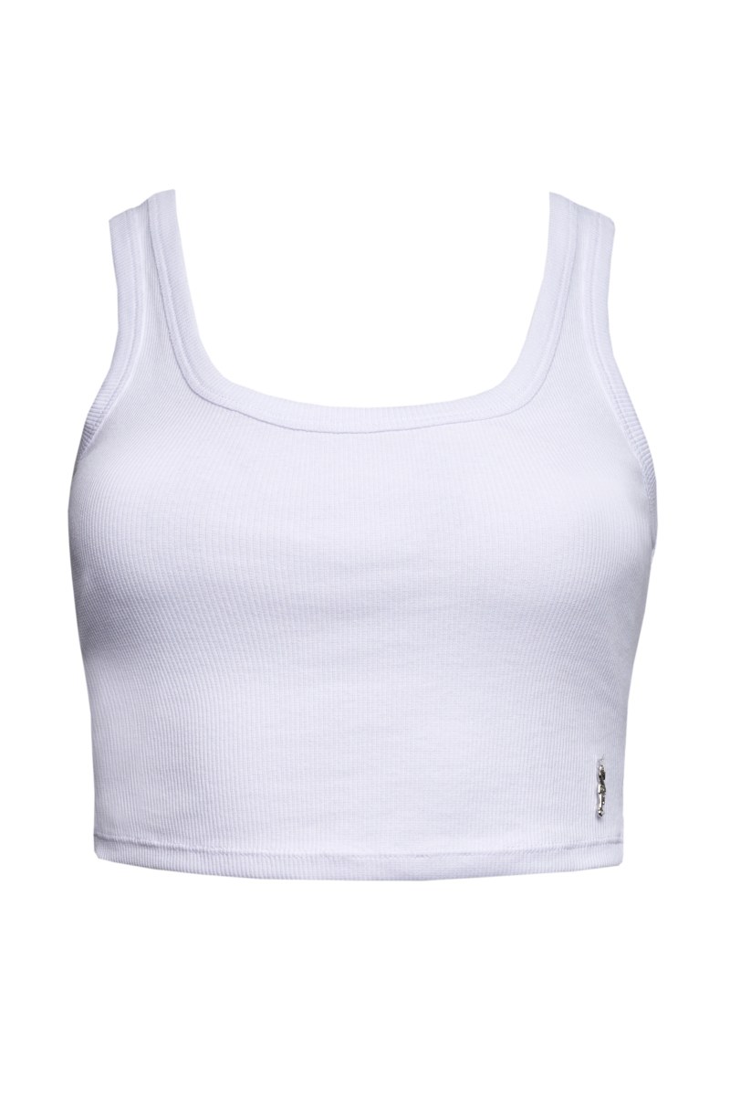 ELASTIC RIBBED CROP TOP WITH STRAPS-23812112-100