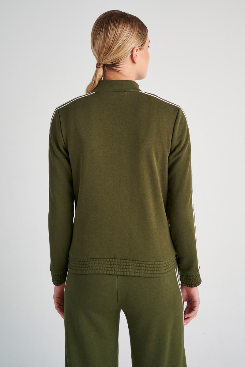 EXCLUSIVE COTTON JACKET WITH STRIPES AT SLEEVES-23813015-521